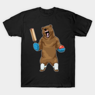 Bear Cricket Cricket bat T-Shirt